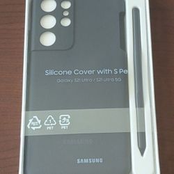 Galaxy S21 Ultra Silicone Cover With S Pen