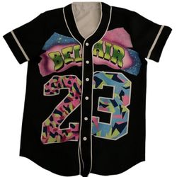 FRESH PRINCE OF BEL AIR X MICHAEL JORDAN AIR BUTTON UP JERSEY