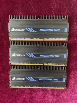 Corsair PC3-12800 (DDR3-1600) 3x2GB DIMM 1600 MHz PC3-12800 SDRAM Memory 6gb
