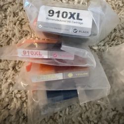 HP 910XL Ink Cartridges 4 Pack (Black + Cyan + Yellow + Magenta) New