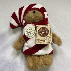 Boyds Bears Plush Christmas Gingerbread TJS Best Dressed CC Peekers With Tags