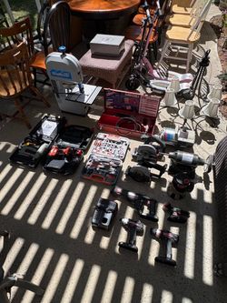 Craftsman, Milwaukee, and Delta Power Tools and Hand Tool Set