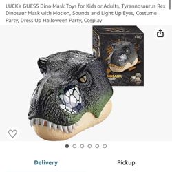 dinosaur mask/helmet for kids 