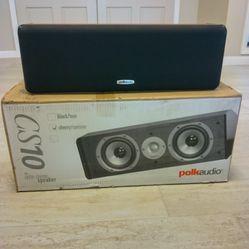 Polk CS10 Center Channel Speaker (Cherry Cabinet)