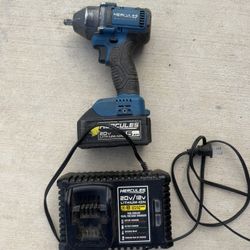 Hercules 20V Brushless Impact Wrench w/ 5Ah Battery & Charger