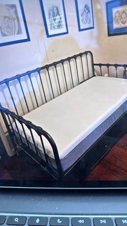 Twin bed with trundle.