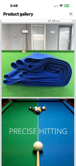Brand new pro-grade 8ft Pool Table Felt Cloth Replacement Kit -Pro Billiard Table Cloth Blue