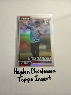 Hayden Christensen Actor Topps Short Print Insert Card.