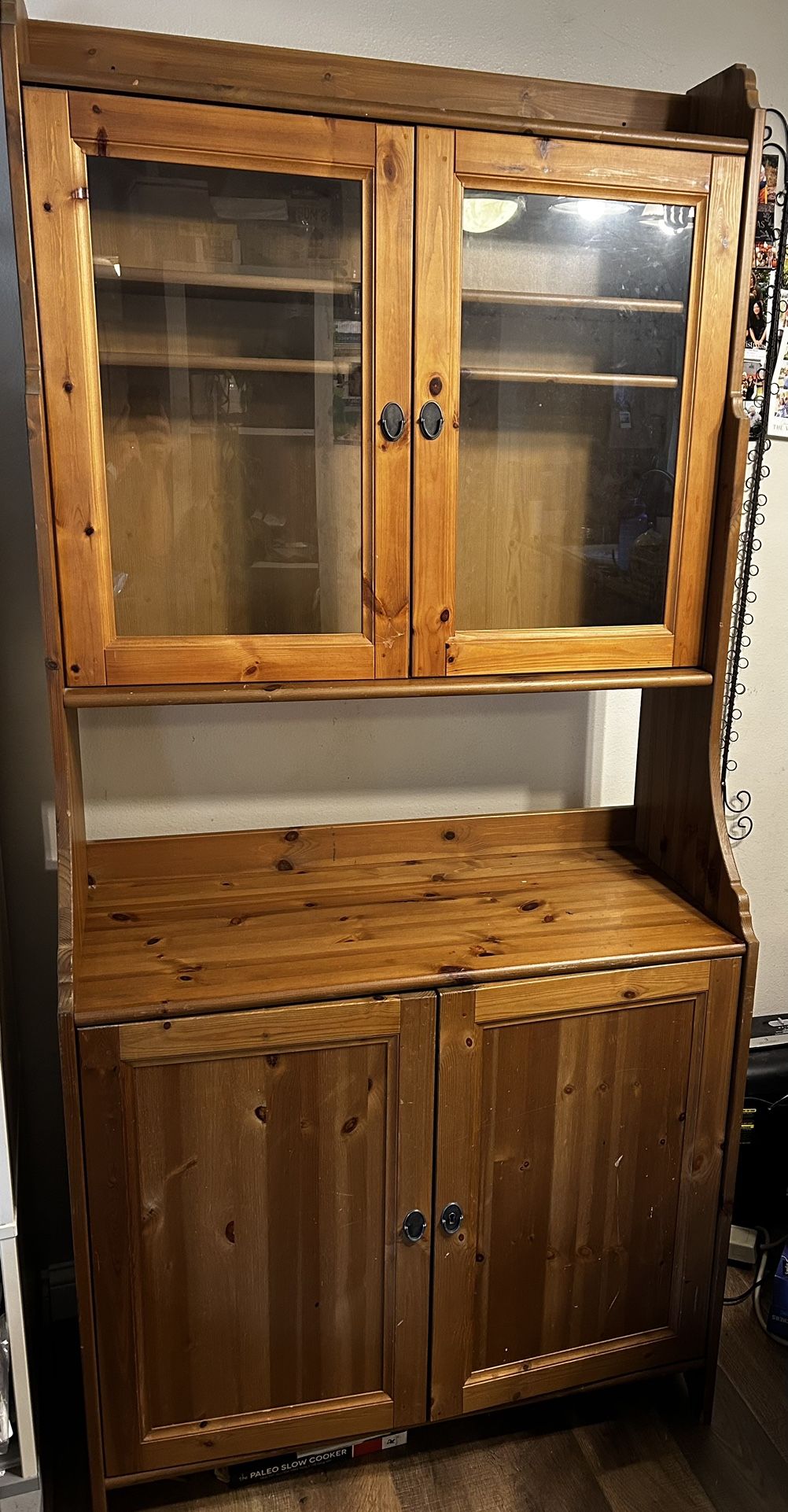 IKEA LEKSVIK BUFFET WITH TOP CABINET
