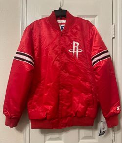 Rockets Satin Starter Jacket Size Medium