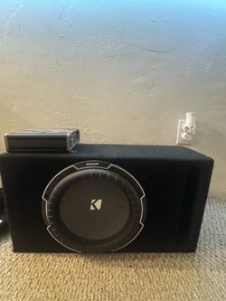 12 inch kicker comp Q and kicker CXA800.I amplifier
