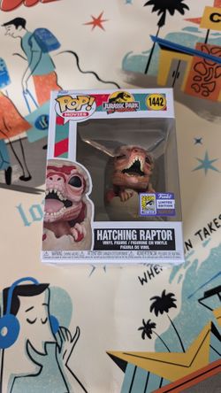 Funko Jurassic Park Hatching Raptor SDCC Sticker