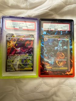 Mega Charizard and Mega Gengar PSA 10