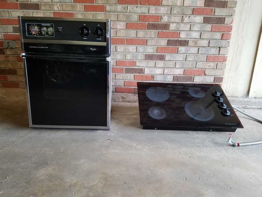 30 inch Glass cooktop & a 24 inch continuous clean oven