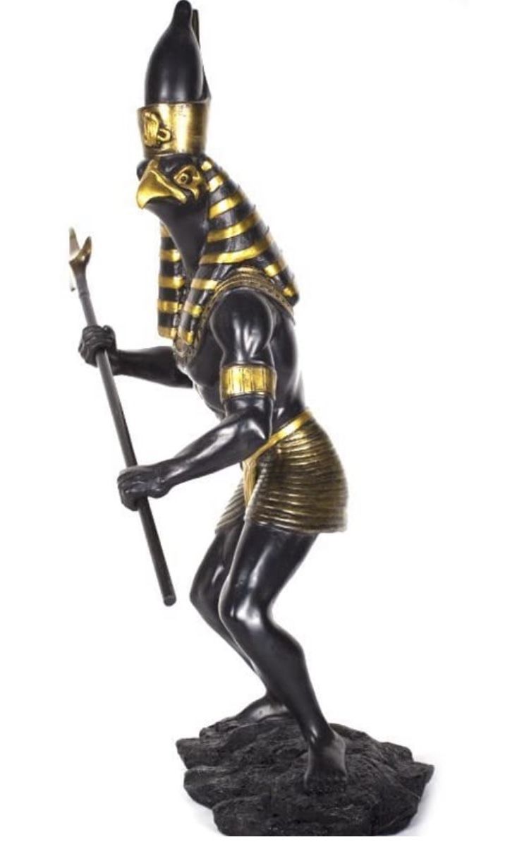 Egyptian God Horus Statue Deity Falcon Figurine