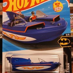 1966 Bat Boat Batman 1:64 Scale Hot Wheels 🔥 🛞 New. ** Buy $20+ Get a Free Random Hot Wheels Sealed