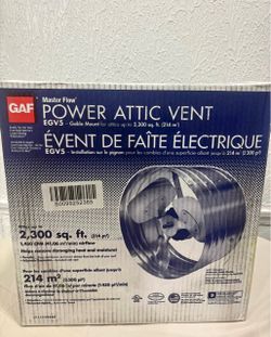 GAF Master Flow EGV5 Power Attic Vent 2300 sq ft