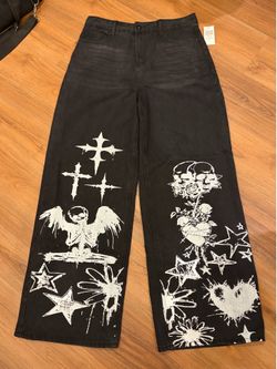 Hot Topic Social Collision Washed Grunge Jeans size 11