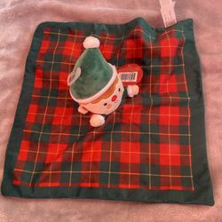 Little Elf Snuggle Plush Baby Security Blanket Christmas. 1st Christmas New