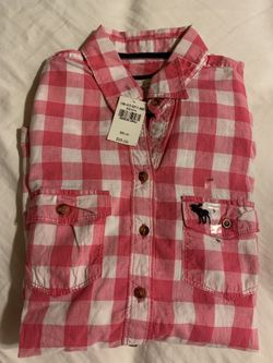 Authentic AF abecrombie Formal flannel Shirt Women SM, S small, M, large L