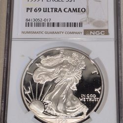 1999-P American Eagle NGC PF 69 Ultra Cameo