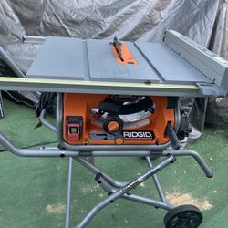 RIDGID 10 in. Pro Jobsite Table Saw with Stand