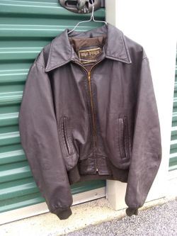 The Fonz leather jacket. #42 In Very Good Condition. Trades Are Welcome Also.