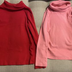 girls long sleeves and turtle necks