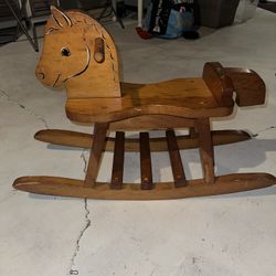 Handmade Rocking Horse From The 80s.