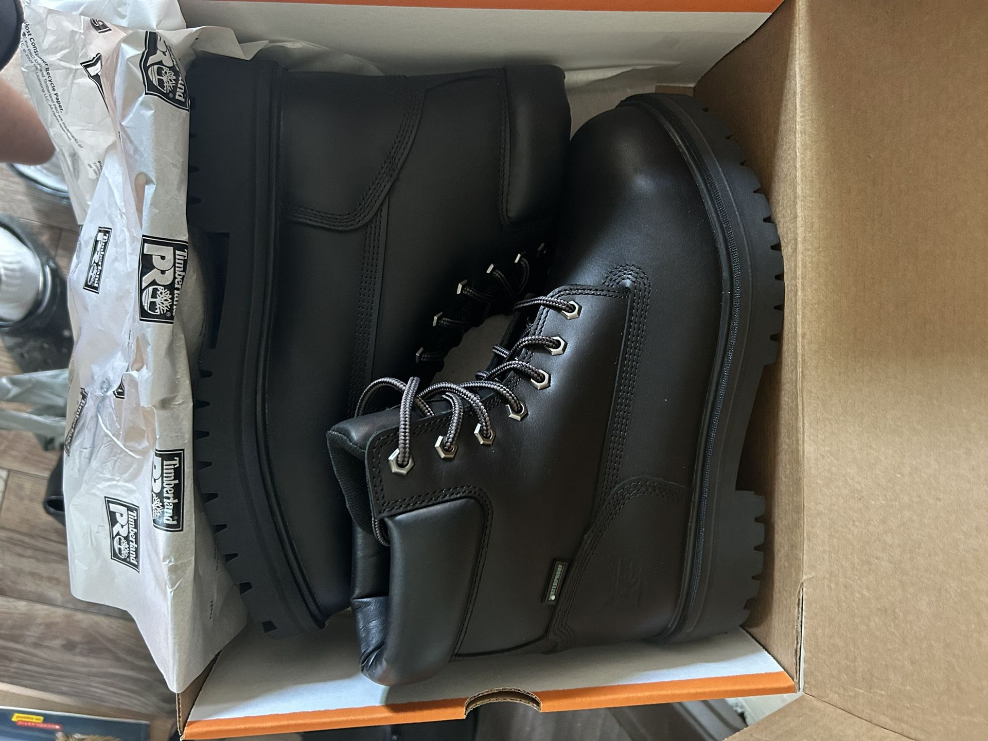 Timberland Pro Steel Toe Work Boots Black