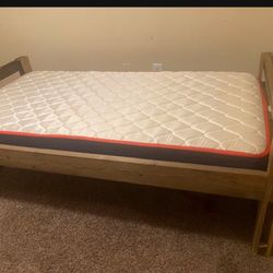 Twin Bedframe And Mattress 