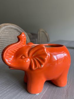 Ceramic Elephant Candle