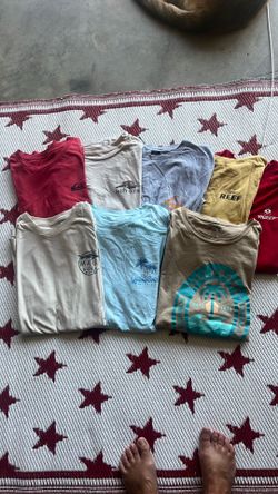 8 XL T-Shirts quicksilver, salty crew, reef, billabong t-shirt