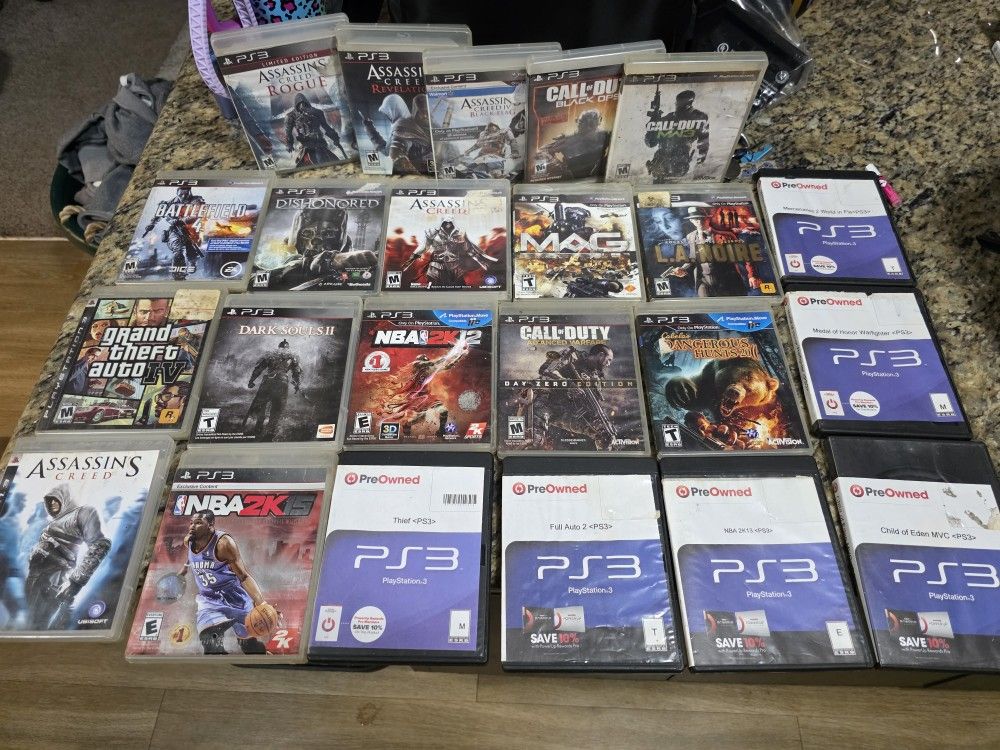 PS 3 Games $5 Each Or All For $80