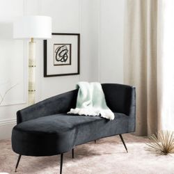 LIkE NEW -ELM —Velvet Parisian Sofa - Luxurious Couture Design with Sculptural Elegance