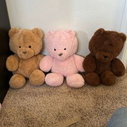 Animal Adventures Super Soft Teddy Bears 3 Bears