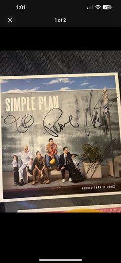 Simple Plan Signed Record LP/400 