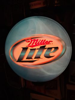 Miller Lite beer revolving light