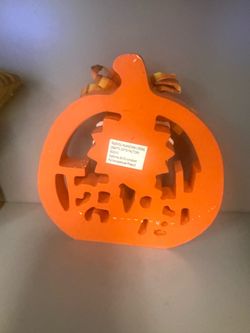 Orange Halloween Pumpkin Decorative Lantern