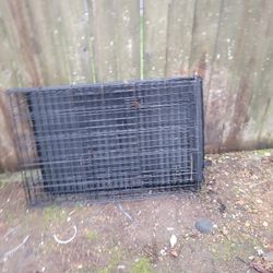 Dog kennel for training.