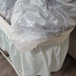 baby bassinet and baby clothing 