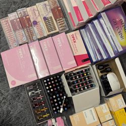 Beetles Gel Nail Huge Bundle – Polishes, Tips, Builder Gel, Lamp & Tools