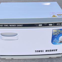 Towel Warmer 16L Large Capacity / White / Stainless Steel Rack ( New)