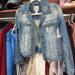 Premium denim jeans jacket Women