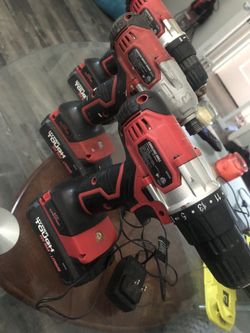 3 Hyper Tough 20 V Max Lithium Drills 