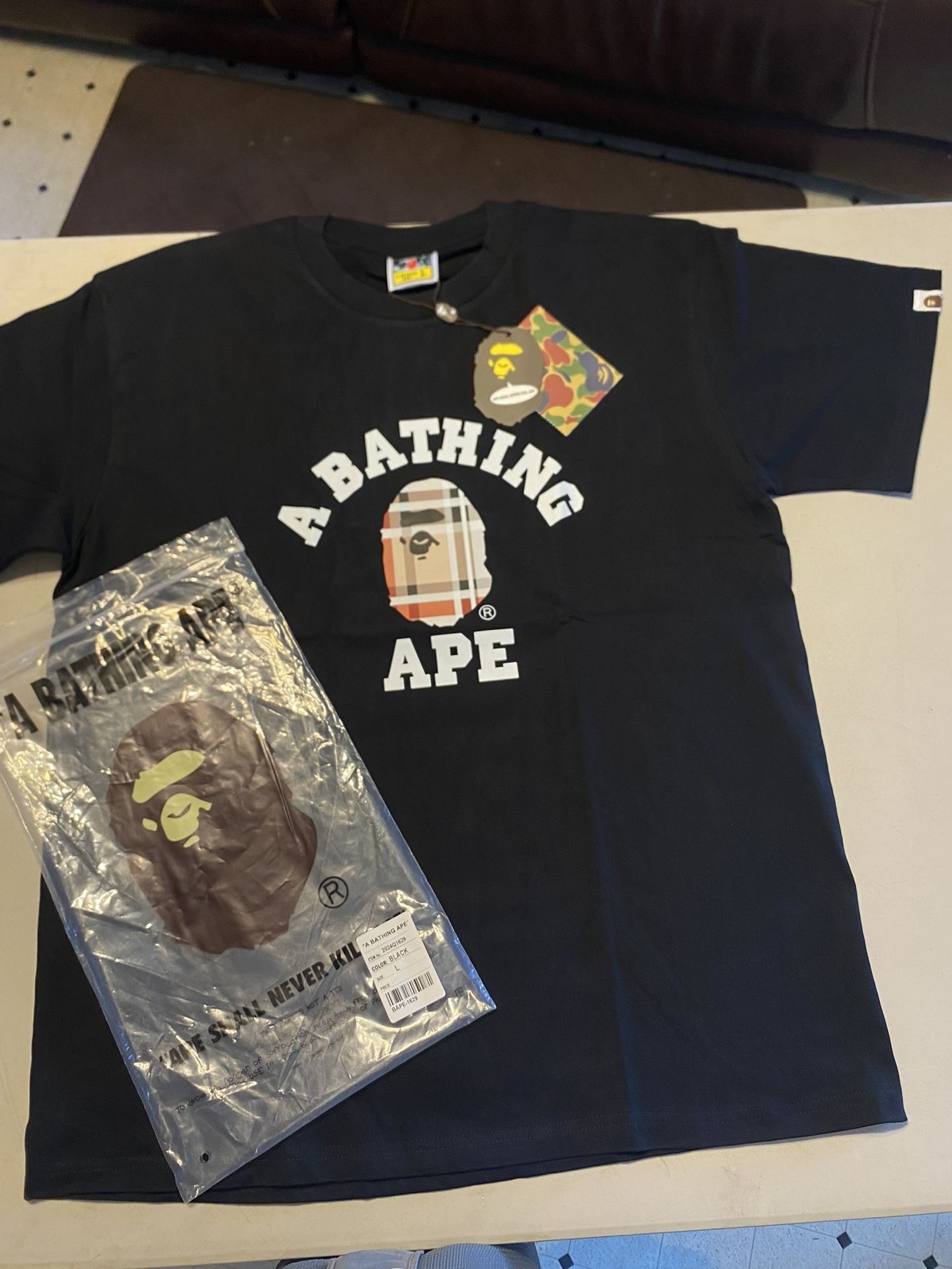 Bape Shirt Burberry Design