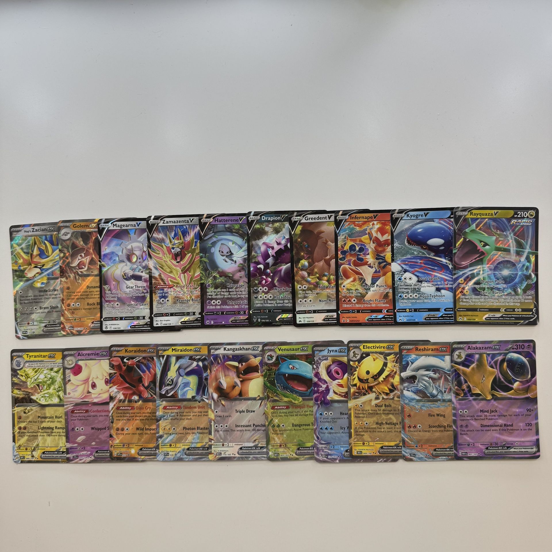 Pokémon Card EX and V Lot of 20