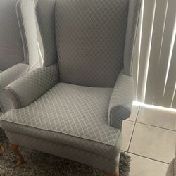 2 Wing Back Chairs