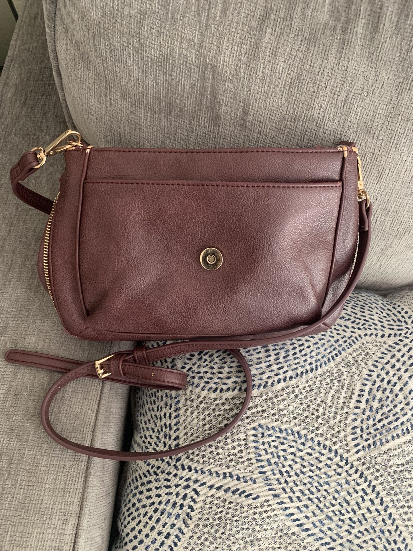 Moda Luxe Leather Crossbody Small Satchel Handbag