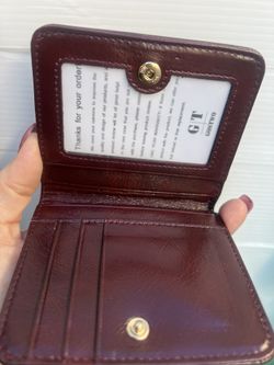 Gostwo Small Wallet for Women, Slim Bifold Credit Card Holder, Compact RFID Blocking Cash Wallet, Billfolds Thin Leather Zipper Pocket, Mini Wallet Gi